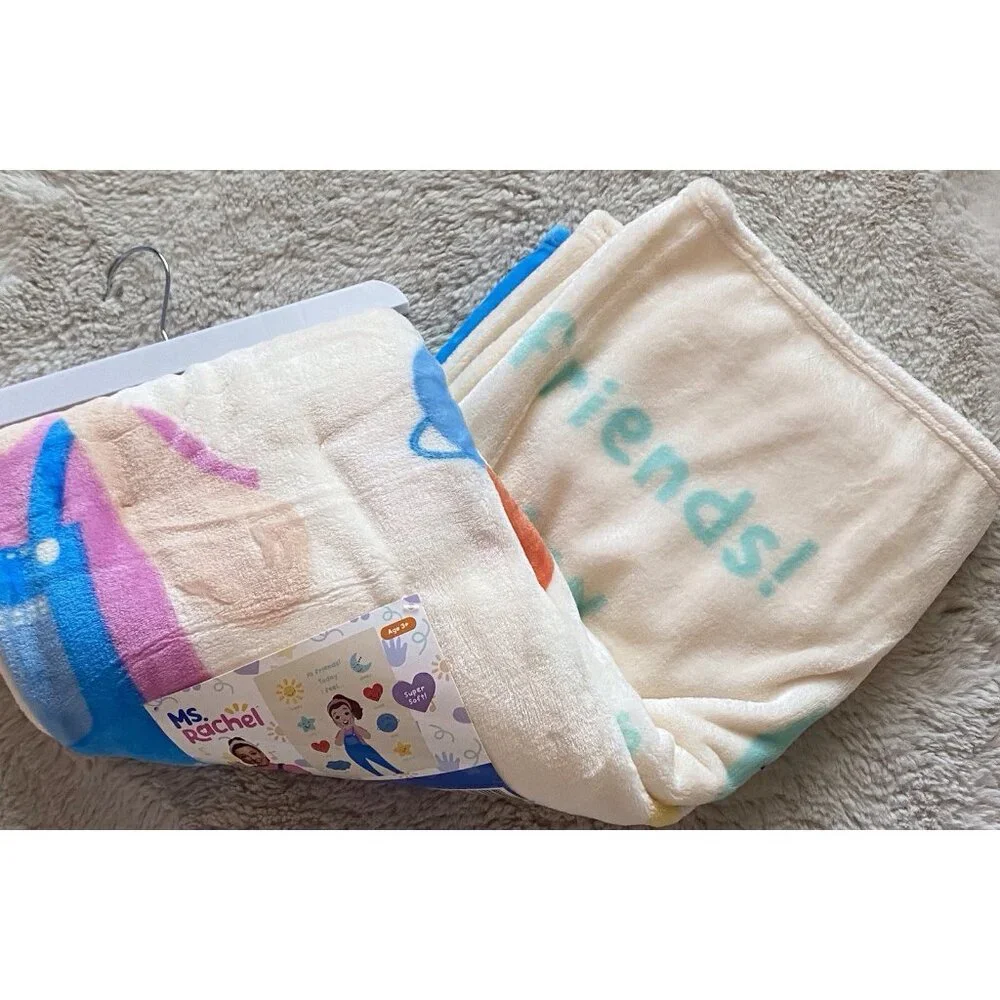Ms. Rachel Soft Toddler Preschool Throw Blanket 40”‎ X 50” Today I Feel NEW